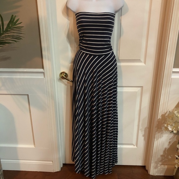 Striped Maxi dress / maxi skirt 2 in 1 size S - Picture 2 of 11